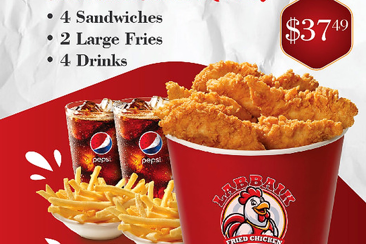 10 Pc Chicken Bucket